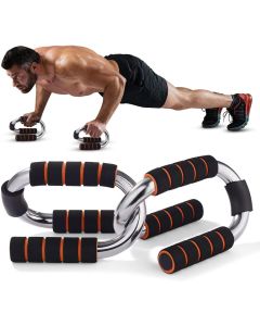 Set 2 maniglie per flessioni push up allenamento pettorali attrezzi palestra