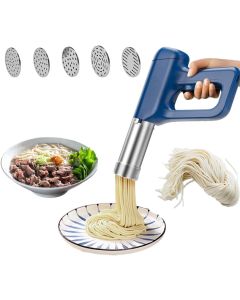 Macchina per pasta elettrica per noodle automatica portatile con 5 stampi