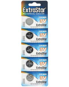 5 Batterie a Bottone Cr1620 Litio 3 V Pile Cr 1620