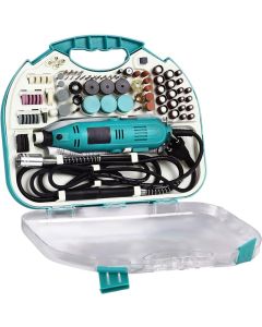 Mini Smerigliatrice Elettrica 180W con Velocità Regolabili e Valigetta 211 accessori - Utensile Rotativo per Bricolage e Fai da Te