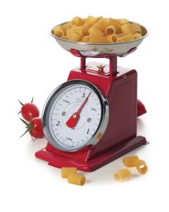 Bilancia meccanica da cucina analogica pesa alimenti 3kg con funzione tara vassoio in acciaio