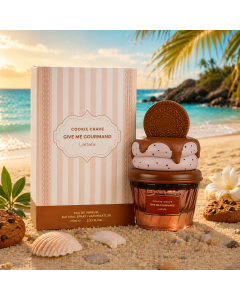 Lattafa Cookie Crave Profumo Orientale Vanigliato, Fragranza Donna 100ml, Note Burro Cacao Biscotto