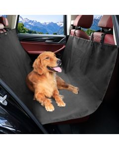 Telo Coprisedile Auto per Cani 130x144 cm Nero Impermeabile Antigraffio Universale