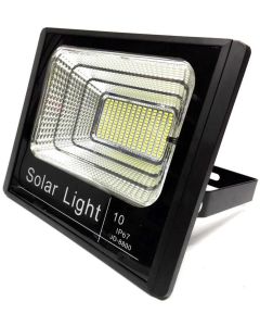 Faro LED SMD 10 W pannello solare energia crepuscolare telecomando JD-8810