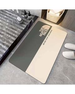 Tappetino bagno fango di diatomee assorbente asciugatura rapida tappeto doccia antiscivolo gomma lavabile resistente macchie fappeti da bagno north