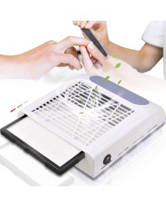 Aspiratore polveri da tavolo unghie nail art manicure professionale 80w 