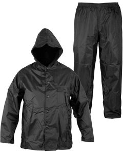 Completo impermeabile taglia unica antipioggia giacca pantalone nylon