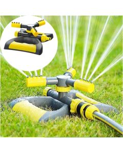 Irrigatore per giardino,360 rotazione irrigatori da prato automatico irrigatore acqua irrigatore con 3 bracci giardino prato orto