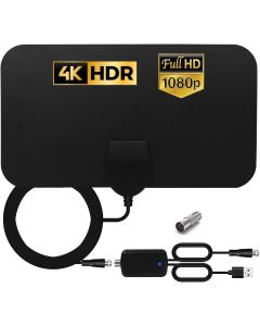 Antenna tv interna antenna per dtt dvb-t/dvb-t 2 per tv digitale con amplificatore segnale antenna support 4k hd
