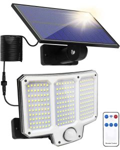 Luce di sicurezza solare per esterni con sensore di movimento A LED a energia solare