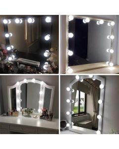 Luci da specchio kit luci per specchio stile hollywood per trucco 10 lampadine led