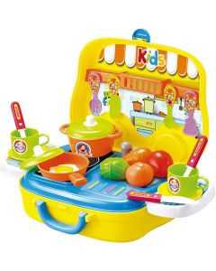 La cucina in valigetta completa di accessori