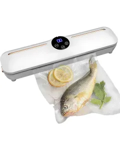 Macchina Sottovuoto per Alimenti 120W con Display Digitale – Secco/Umido, Aspirazione -62 kPa, Sigillatura fino a 25 cm
