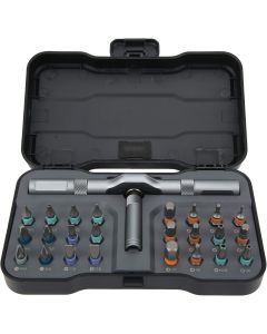 24 in 1 Magnetic Screwdriver Set Cacciaviti Multifunzionale con Manico a Cricchetto Rimovibile