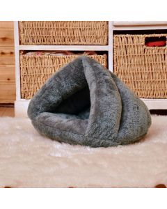 Cuccia Adorabile Morbida casa Adatta Tappetino per Dormire Cuscino per animali di Piccola Taglia (grigio)