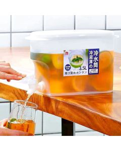 Dispenser per Bevande con Rubinetto per Acqua e Bevande in Plastica Resistente 3,5 L