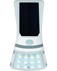 Lampada solare led da muro faretto 3,5w 430 lm sensore crepuscolare e movimento FO-TA204