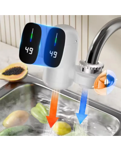 Scaldabagno Elettrico Istantaneo 3000W con Rubinetto e Display Digitale – Riscaldamento in 3 Secondi per Cucina e Bagno