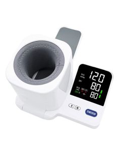 Misuratore di Pressione Automatico da Braccio – Display Digitale LED, Misurazione Rapida e Precisa, Rilevazione Irregolarità del Battito, Cuffia Comfort Regolabile – Per Uso Domestico e Clinico
