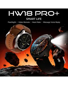 Smartwatch HW18 PRO+ AMOLED 1,46" HD Bluetooth Chiamate Torcia LED con 3 Cinturini