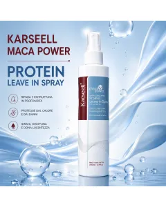 Karseell Maca Power Protein Leave In Spray 200ml – Trattamento Senza Risciacquo per Capelli Secchi e Danneggiati