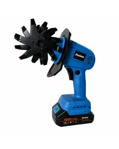 Motozappa Elettrica a Batteria 48VF – Coltivatore Portatile 550W per Orto e Giardino – 8 Lame in Acciaio – Batteria al Litio con Display – Sarchiatore Cordless Leggero
