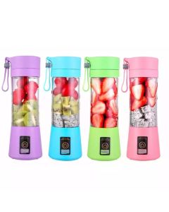 Mixer portatile per frutta ricaricabile con USB,  per frullato, bevande miste succo di frutta,  380 ml, sei lame 3D per una miscelazione eccellente