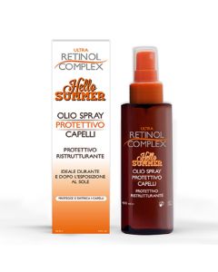 Ultra retinol complex hello summer olio spray protettivo e rigenerante per capelli ideale per e dopo la luce solare protegge e districa i capelli 100 ml 