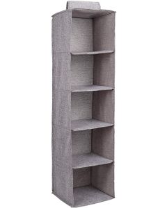 Organizer armadio ripiani pensili da 5 scomparti lavabile tessuto organizzatore sacchetto da appendere salvaspazio portatutto a sospensione per scarpe e vestiti camera da letto accessori