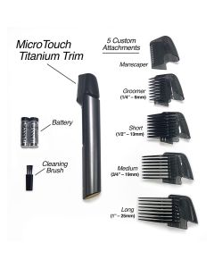 Tagliacapelli con finiture in titanio Micro Touch, rasoio per il corpo 