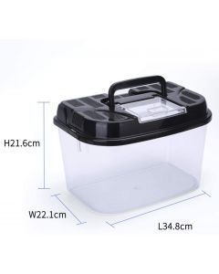 Nobleza - Box Per Terrari Rettili， Teca Per Rettili， Geco， Lucertola， Serpente， Ragno， Terrario， Xl， 34.8 X 22.1 X 21.6cm
