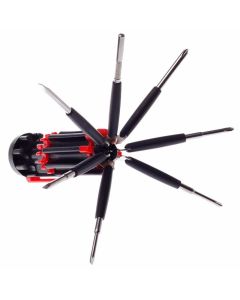 Kit 8 in 1 giravite cacciavite con luce LED torcia multiuso 