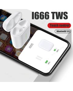 Auricolari cuffie Bluetooth 5.0 i666 tws per ios e android wireless senza fili