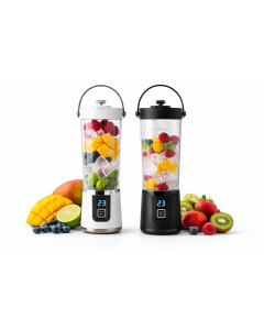 Frullatore Portatile Ricaricabile USB-C 500 ml con Display Digitale e Lame in Acciaio Inox