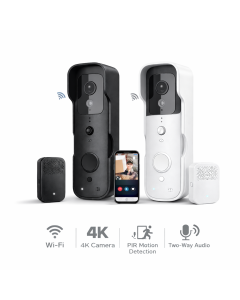 Videocitofono WiFi 4K Wireless con PIR e Visione Notturna