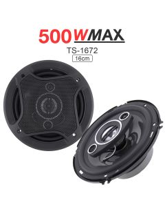 2Pcs altoparlanti auto da 4 Pollici 500W 16 centimetri - Coassiale Audio Musica Stereo Gamma Completa di Frequenza Hifi