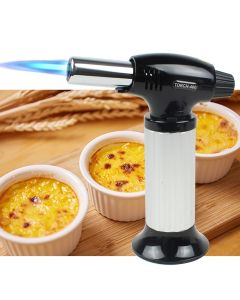 Torcia Cucina Accenditore a Torcia per Cucinare, Professionale Cannello Caramellatore Multifunzione a Butano da Cucina