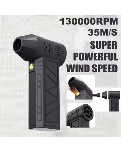 Mini Ventilatore Portatile Turbo Jet 130.000 RPM | Motore Brushless ad Alta Velocità, 3 Livelli