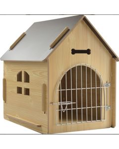 Cassetta in legno per animali domestici per Cani e Gatti 80x 55 x 70 cm