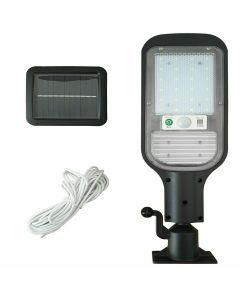 Faro Lampione Stradale Pannello Solare Sensore Di Movimento 24 Led 120w