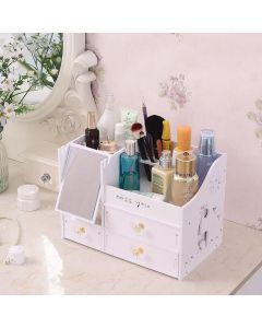 Organizzatore per cosmetici porta trucchi organizer con cassetti e specchio