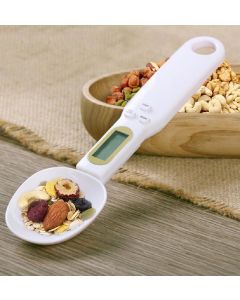Bilancia digitale cucina cucchiaio bianco pesa alimenti 500 gr dosatore