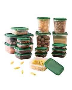 Set da 17 pezzi contenitori ermetici per cereali con coperchi