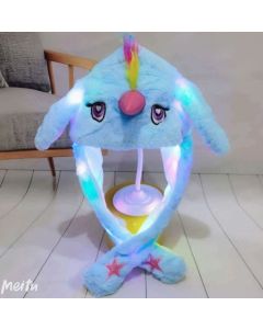 Cappello che si illumina per bambini peluche che salta cappello luminoso 