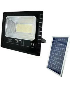 Faro led con pannello solare luce fredda crepuscolare esterno