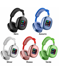 Cuffie Wireless Over-Ear BS619 con Display Digitale LED – Bluetooth 5.3, Hi-Fi, FM, AUX e TF