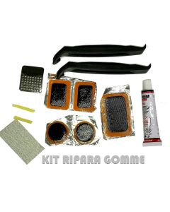 Kit Riparazione Camere D'aria Per Biciclette 12 Pezzi Ripara Gomme Pneumatici