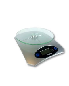 Bilancia Digitale Di Precisione Cucina Alimenti Da 1g A 5kg Con Piatto In Vetro