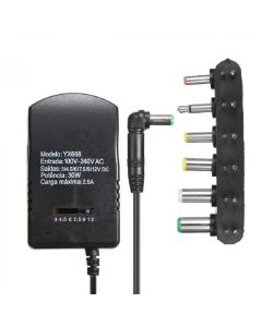 Alimentatore Trasformatore YX668 per telefono cordless notebook fotocamere router 7 plug 30w 3a