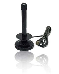 Antenna tv digitale terrestre dvb-tw25 portatile 36db per auto camper calamita